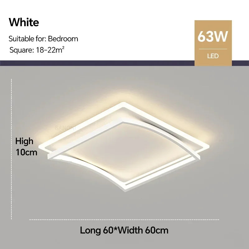 Plafonnier led moderne luminaire décoratif intérieur design élégant Honoré Éclaircie - Présence Moderne & Harmonie Intérieure