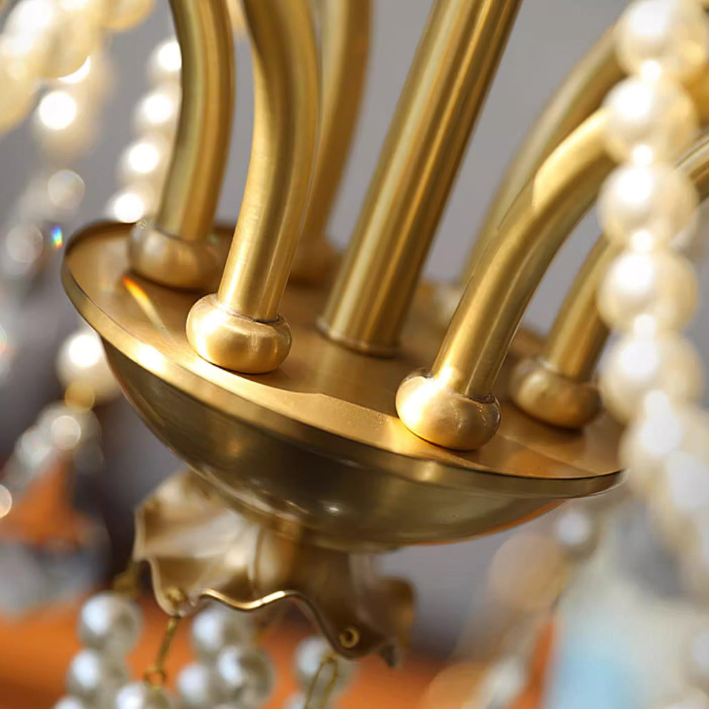 Lustre Chandelier en Cristal Perles Suspendues - Neutralighting