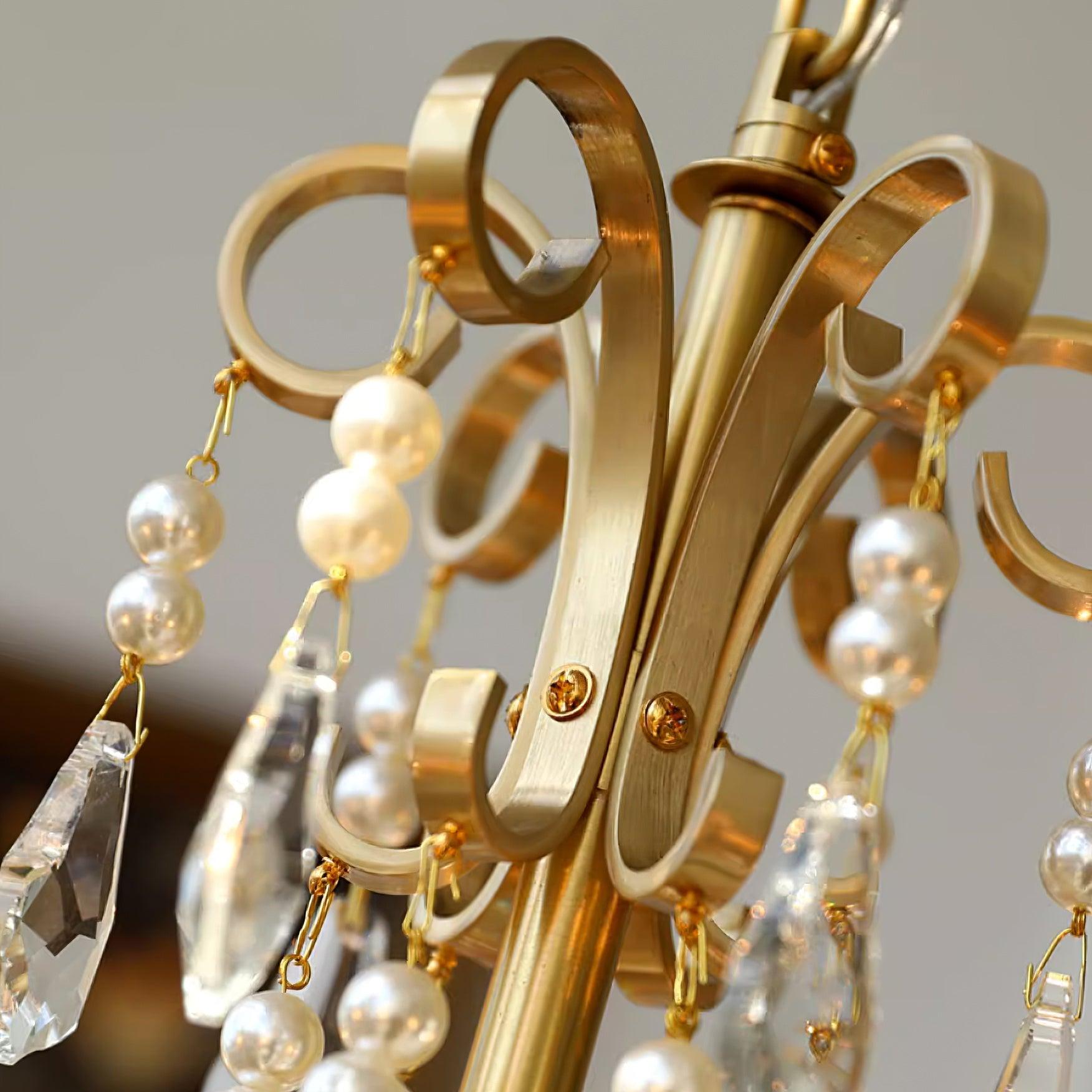 Lustre Chandelier en Cristal Perles Suspendues - Neutralighting