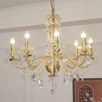 Lustre Chandelier en Cristal Perles Suspendues - Neutralighting