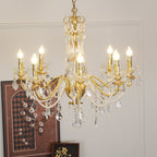 Lustre Chandelier en Cristal Perles Suspendues - Neutralighting