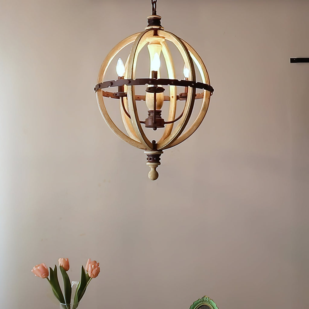 Ozorel Suspension Métallique et Bois Style Industriel Vintage - Neutralighting