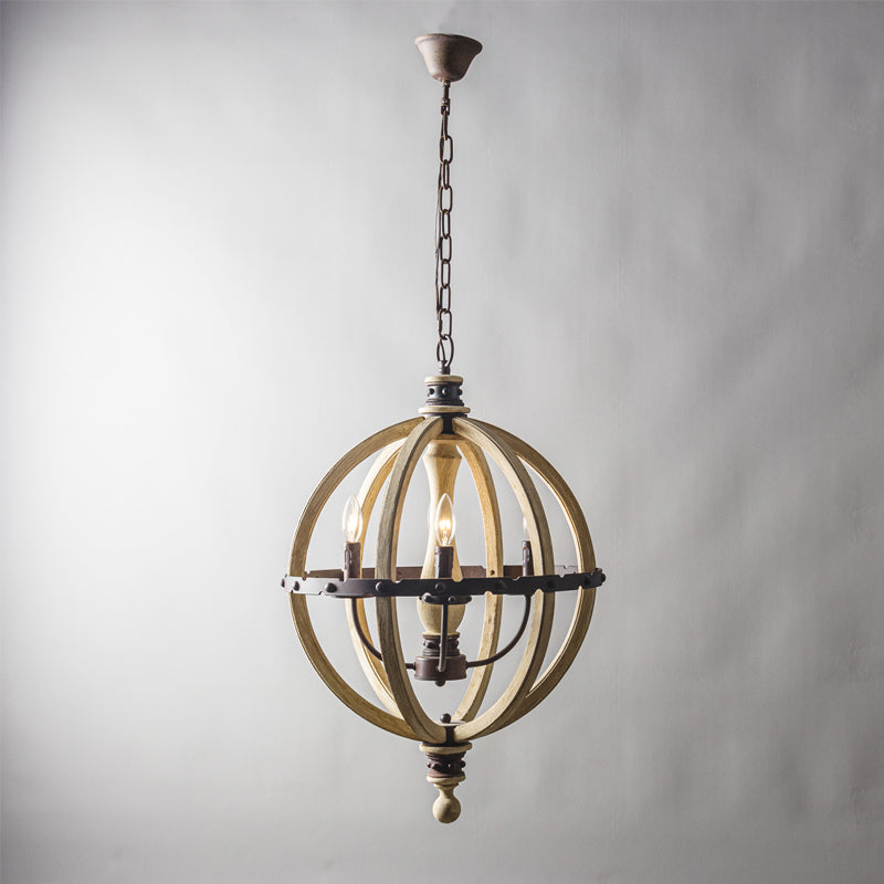 Ozorel Suspension Métallique et Bois Style Industriel Vintage - Neutralighting