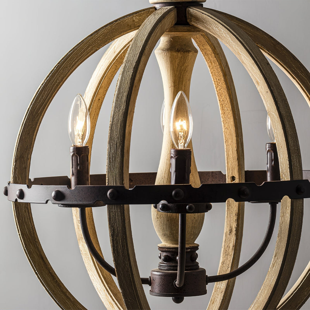 Ozorel Suspension Métallique et Bois Style Industriel Vintage - Neutralighting