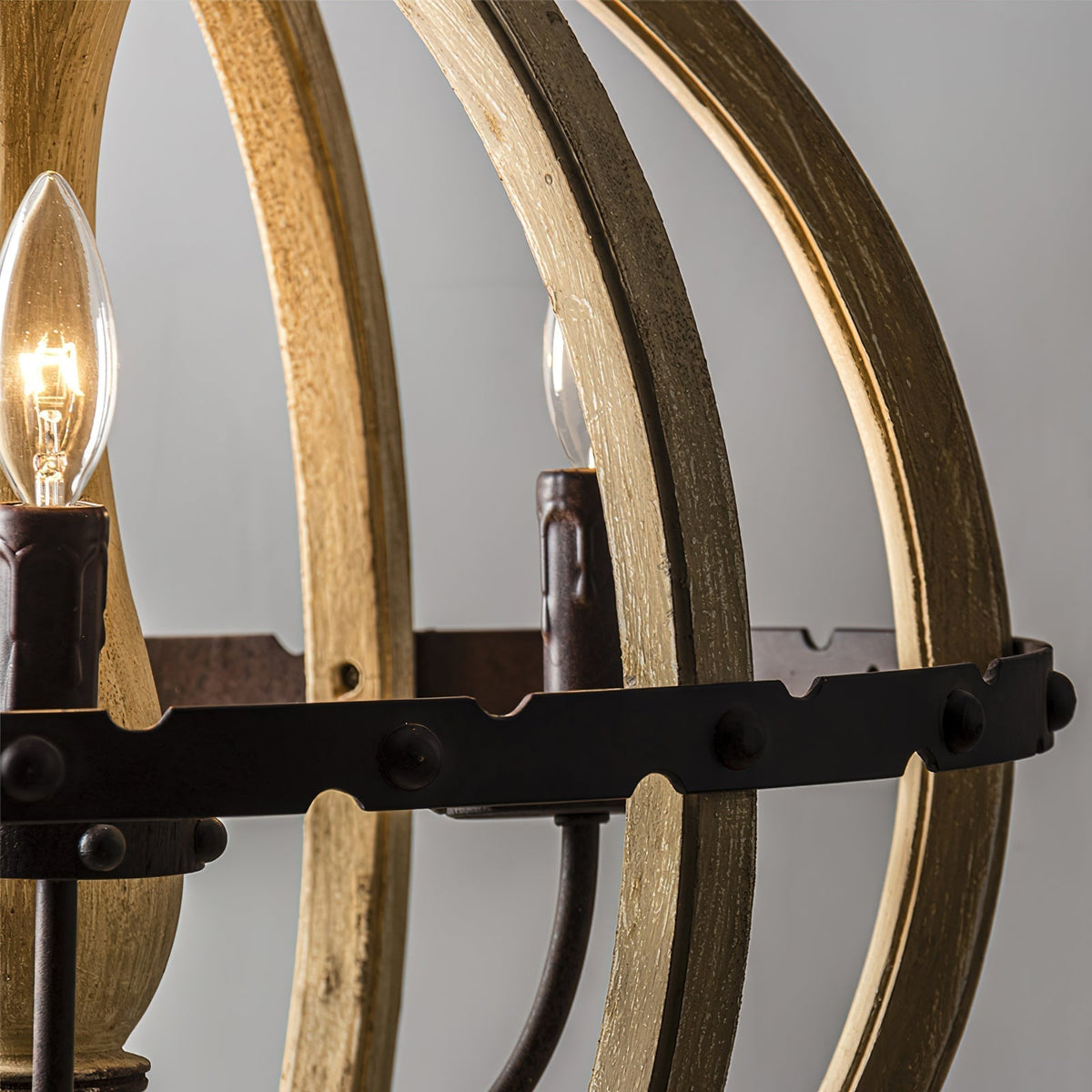 Ozorel Suspension Métallique et Bois Style Industriel Vintage - Neutralighting