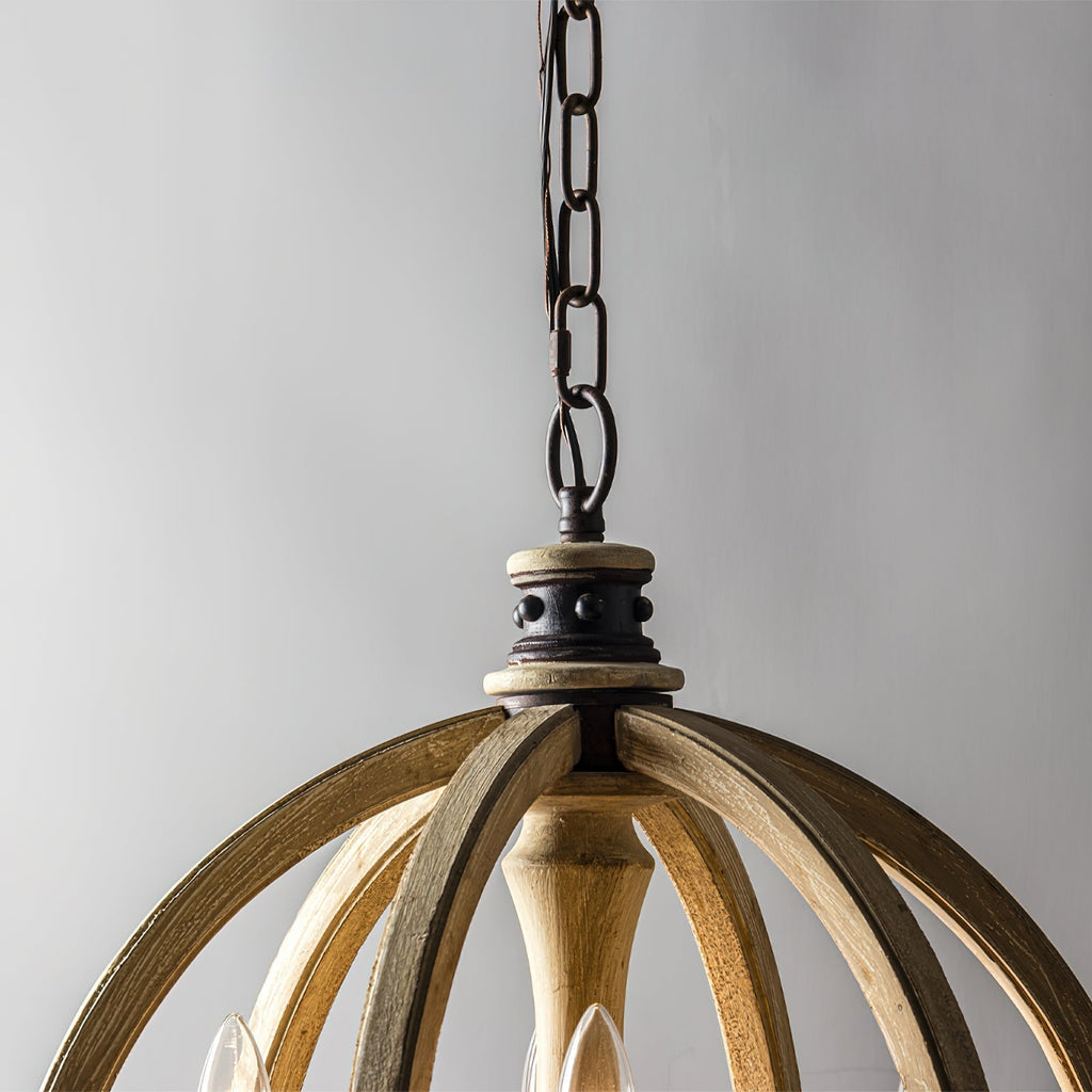 Ozorel Suspension Métallique et Bois Style Industriel Vintage - Neutralighting