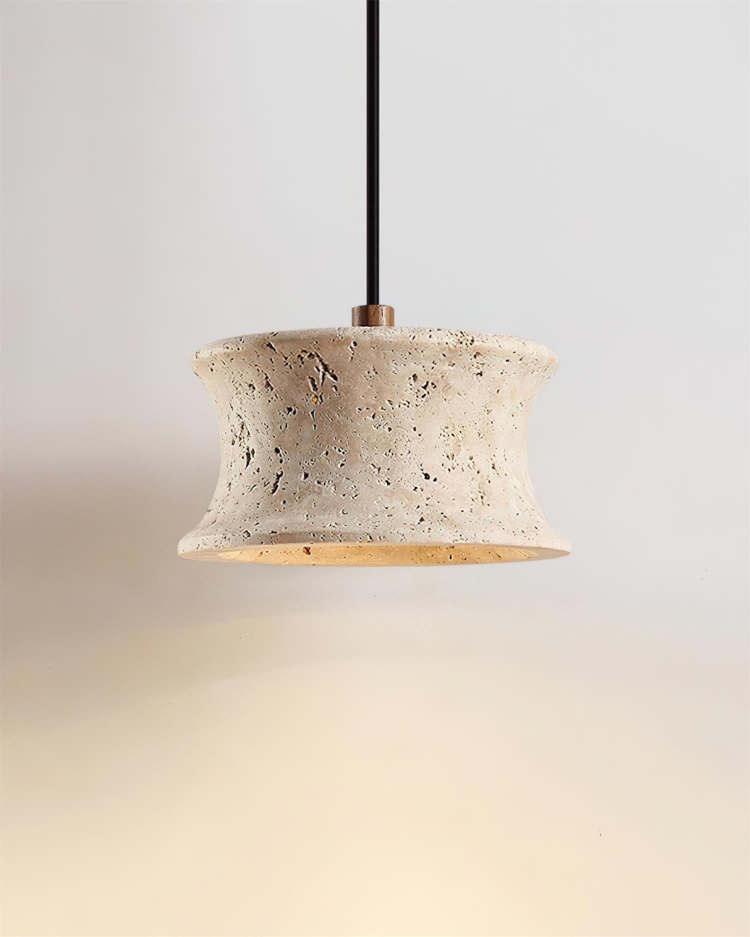 Ritta Lampe Pendante Travertin Sculptural - Neutralighting