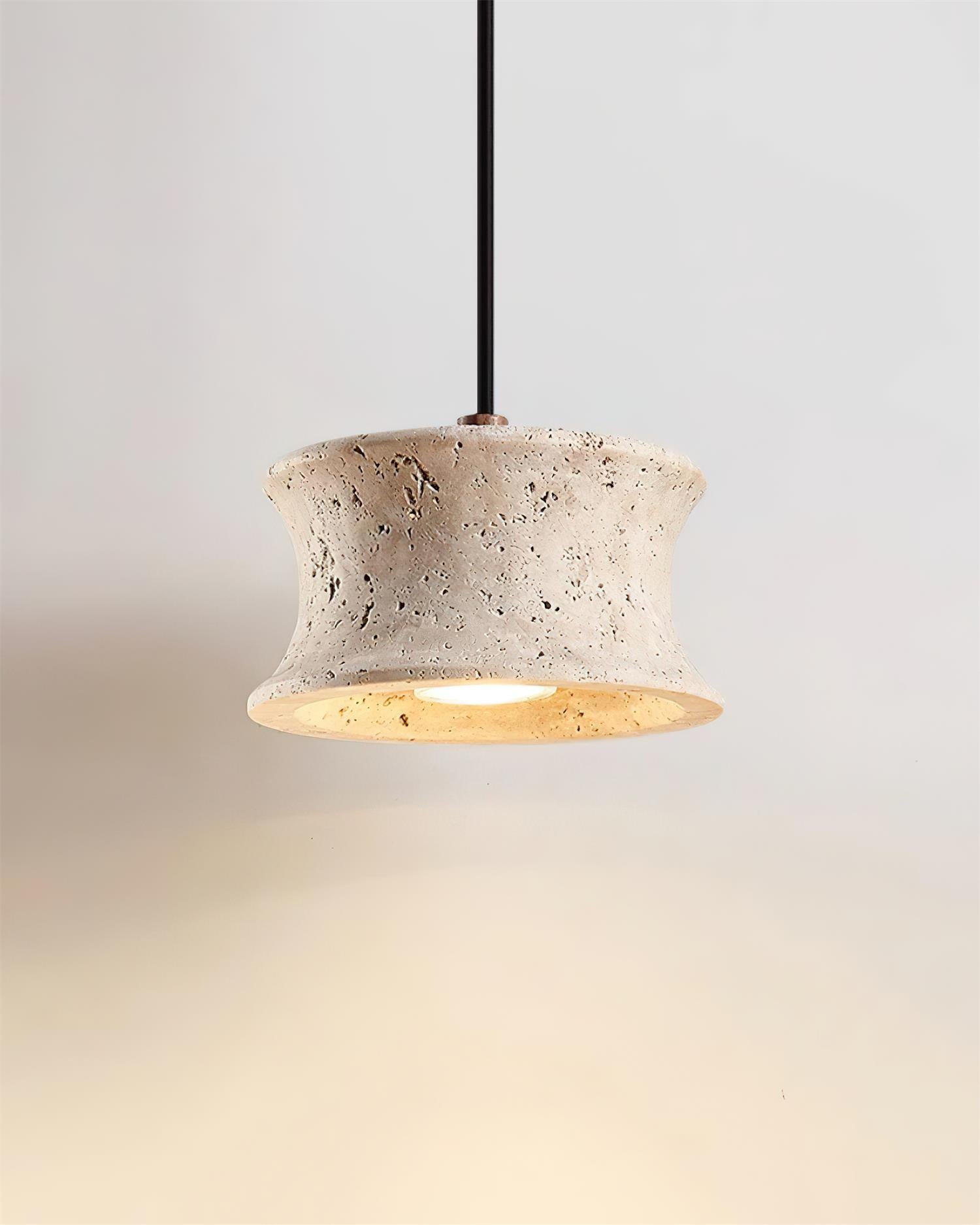 Ritta Lampe Pendante Travertin Sculptural - Neutralighting