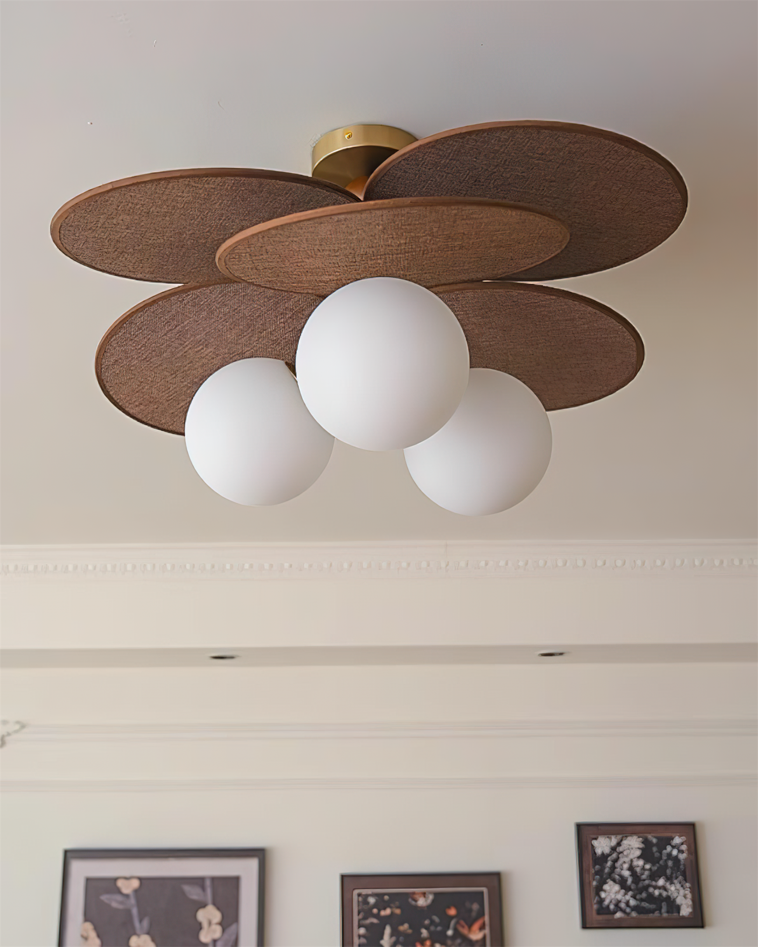 Eldo Lampe Plafond à Lames en Bois - Neutralighting