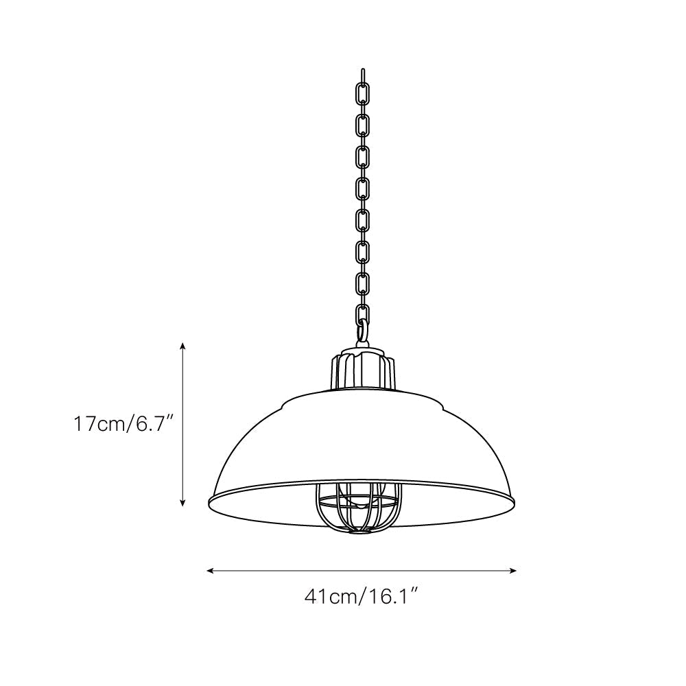 Mydorila Suspension Métallique Industrielle Vintage - Neutralighting