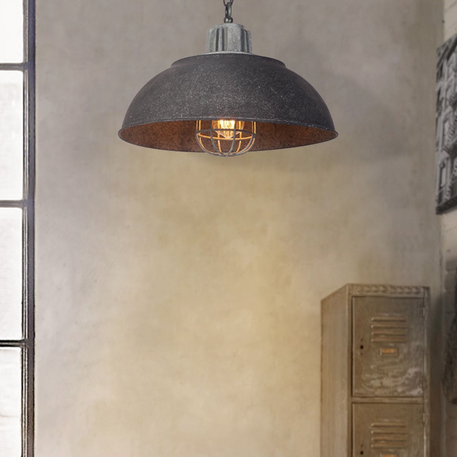 Mydorila Suspension Métallique Industrielle Vintage - Neutralighting