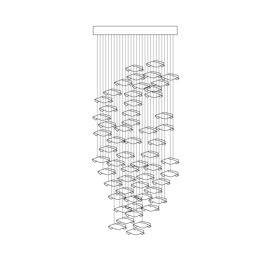 Cezorisra Chandelier Linéaire en Laiton de Luxe - Neutralighting