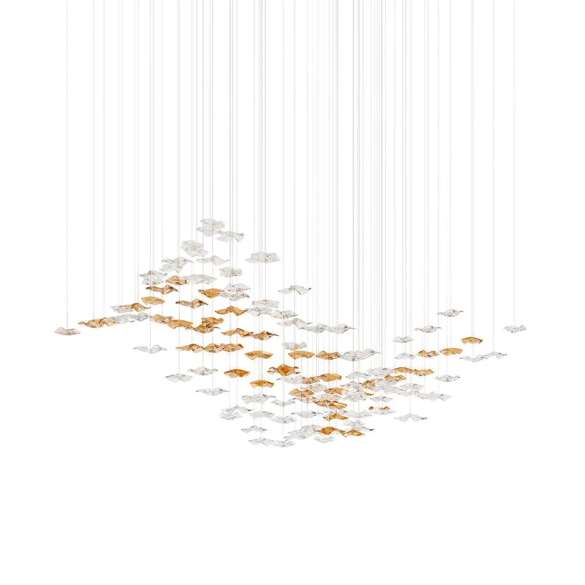 Nephele Chandelier Feuille en Cristal - Neutralighting