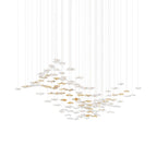 Nephele Chandelier Feuille en Cristal - Neutralighting