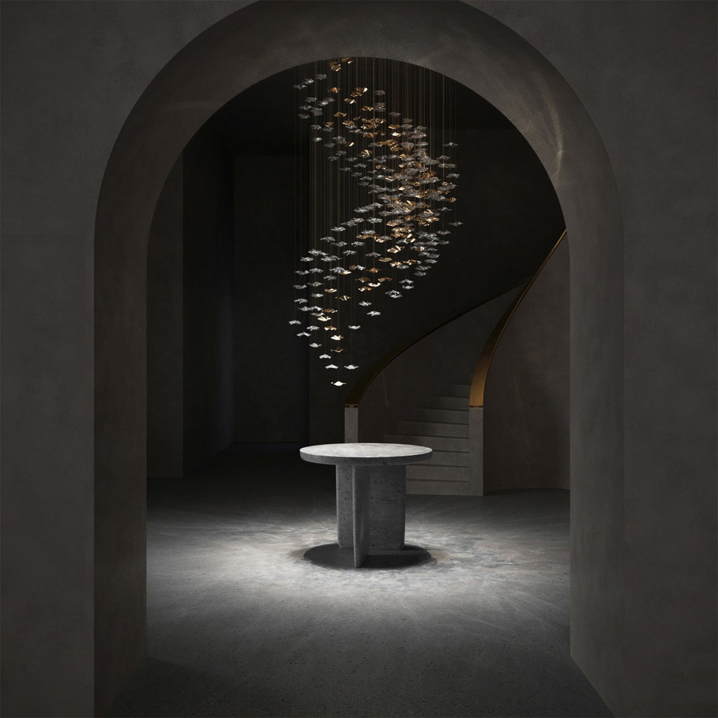 Nephele Chandelier Feuille en Cristal - Neutralighting