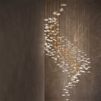 Nephele Chandelier Feuille en Cristal - Neutralighting