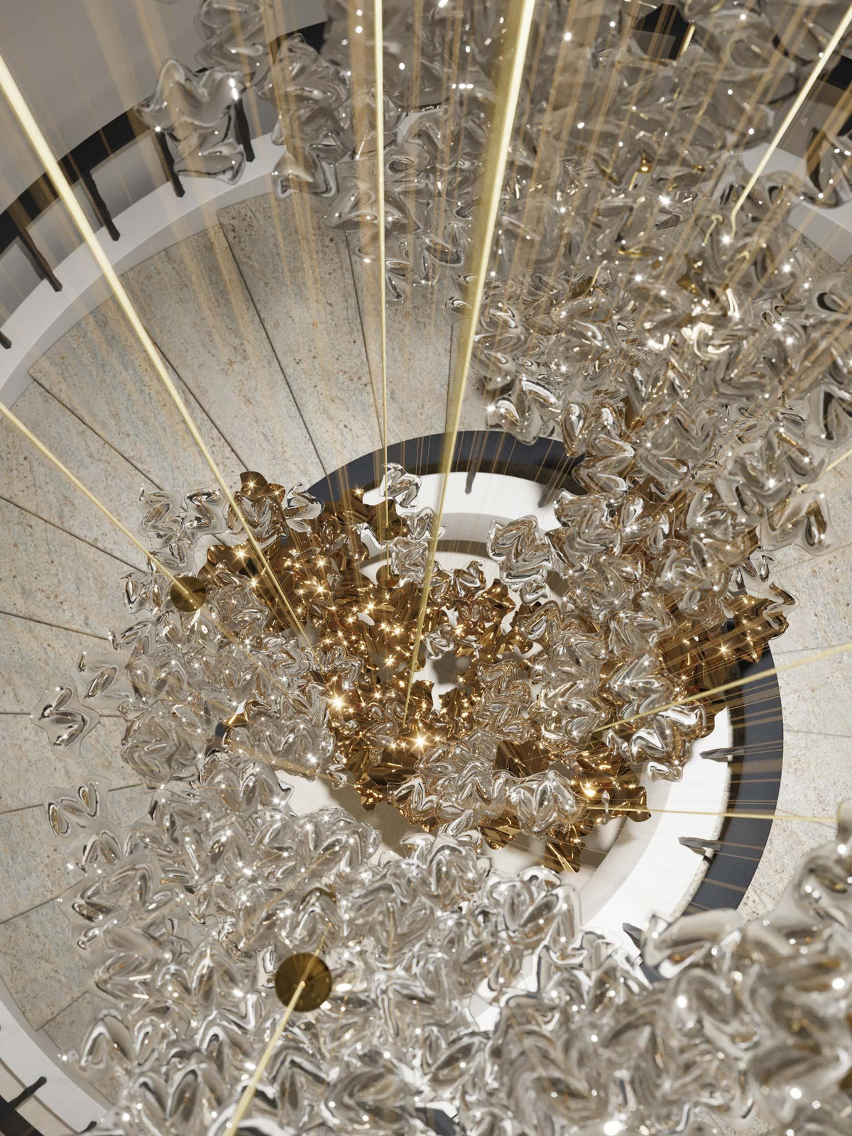 Cezorisra Chandelier Linéaire en Laiton de Luxe - Neutralighting