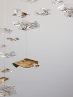 Nephele Chandelier Feuille en Cristal - Neutralighting