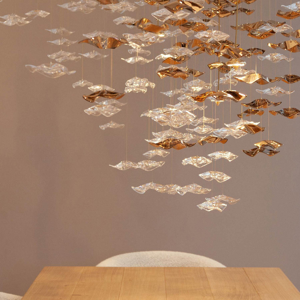 Cezorisra Chandelier Linéaire en Laiton de Luxe - Neutralighting