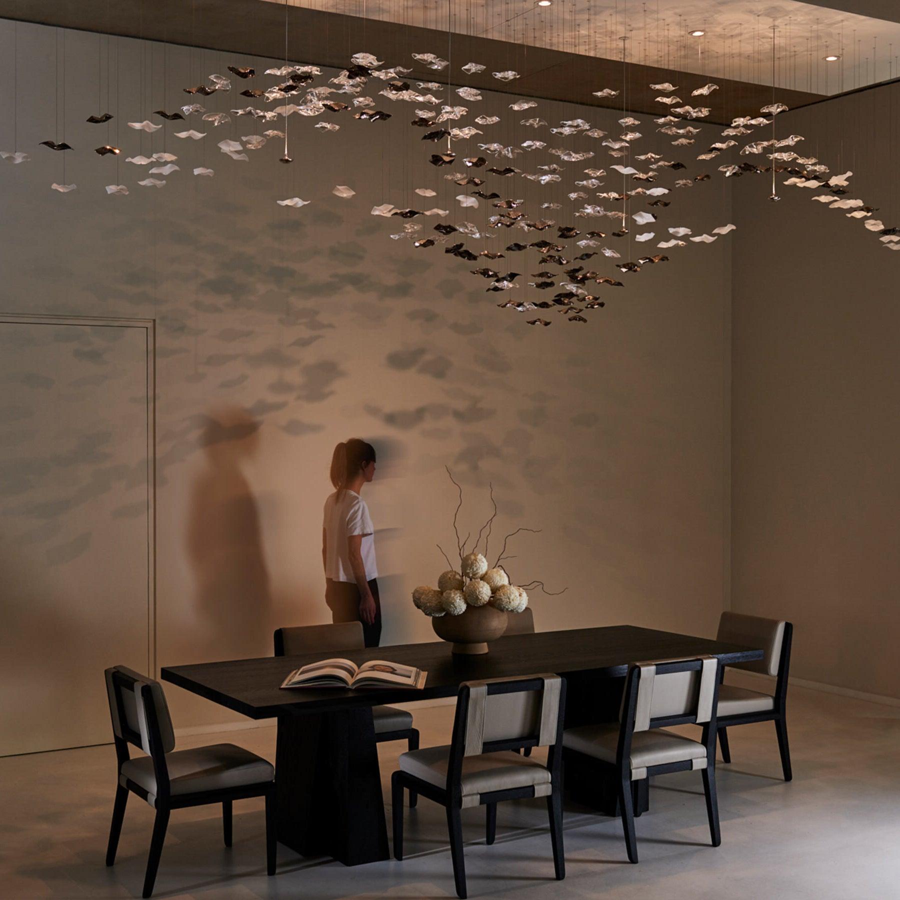 Vecarisra Suspension Lampes Art Verre Tidal Luxe - Neutralighting