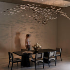 Nephele Chandelier Feuille en Cristal - Neutralighting