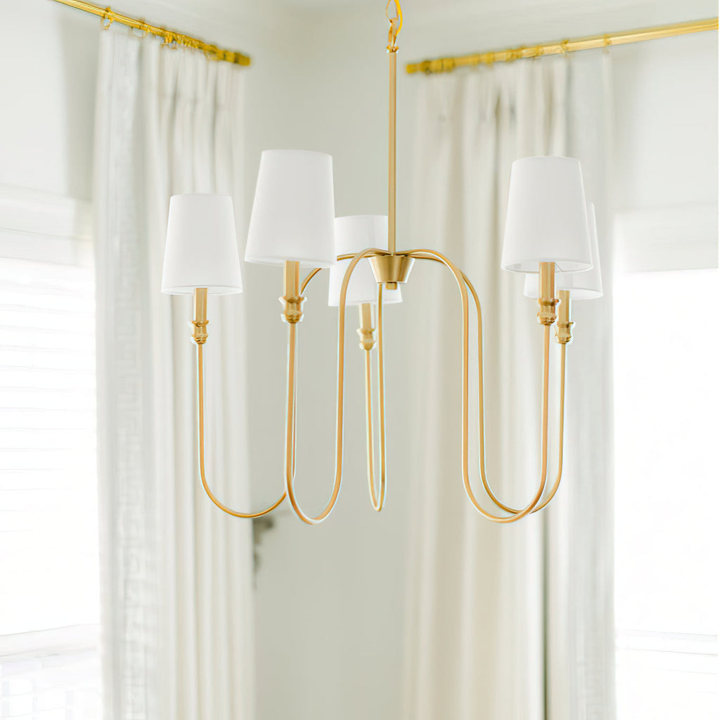Evraeel Lustre en Métal et Tissu Moderne Minimaliste - Neutralighting