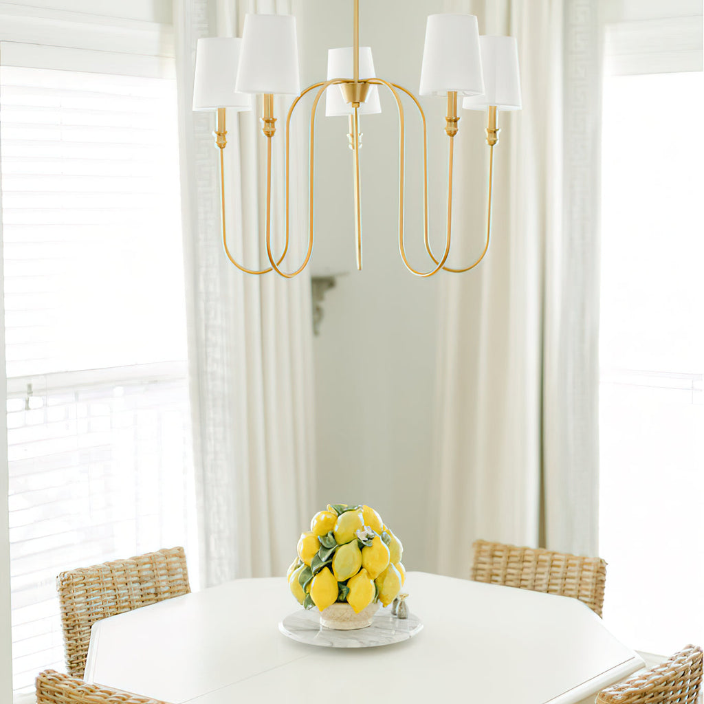 Evraeel Lustre en Métal et Tissu Moderne Minimaliste - Neutralighting