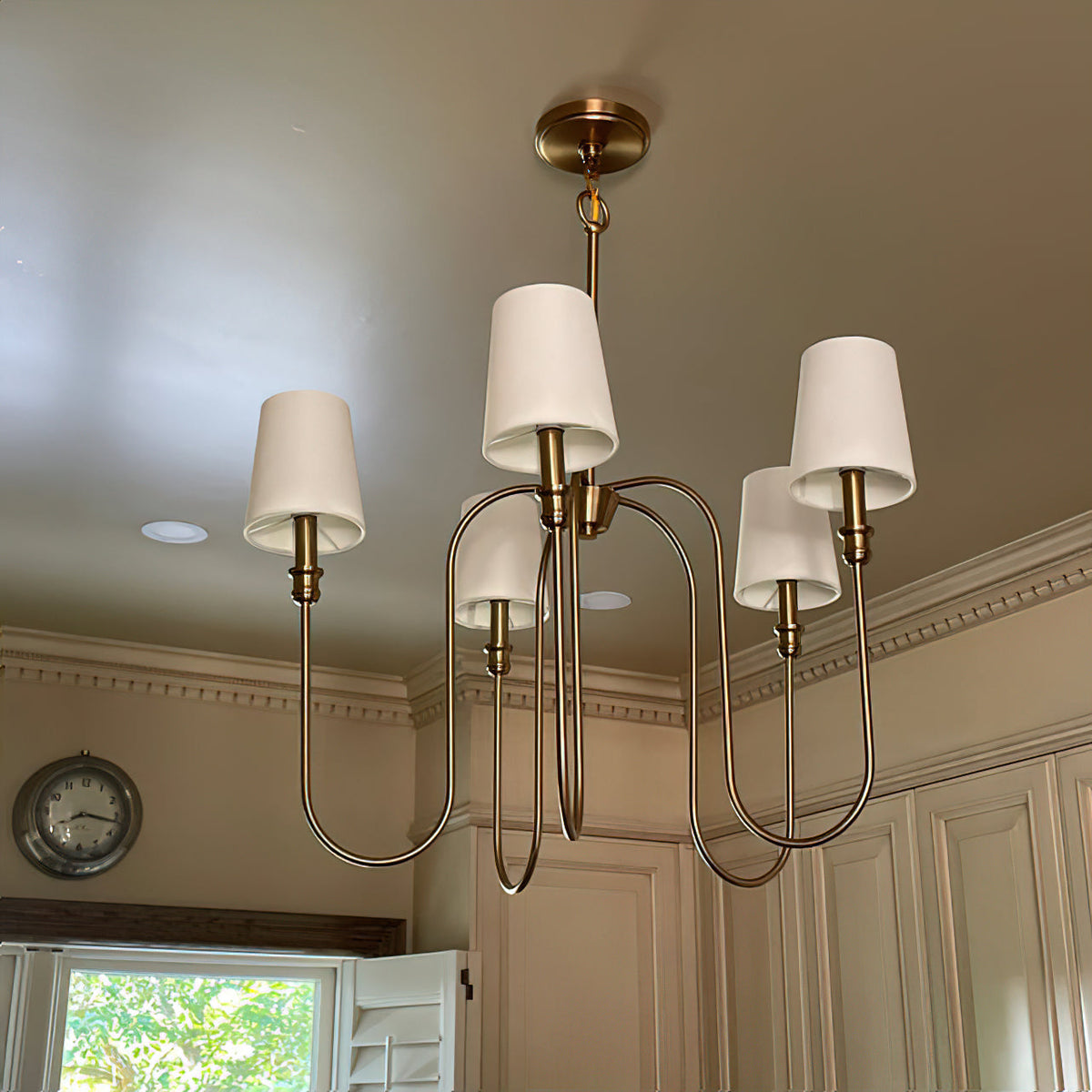 Evraeel Lustre en Métal et Tissu Moderne Minimaliste - Neutralighting