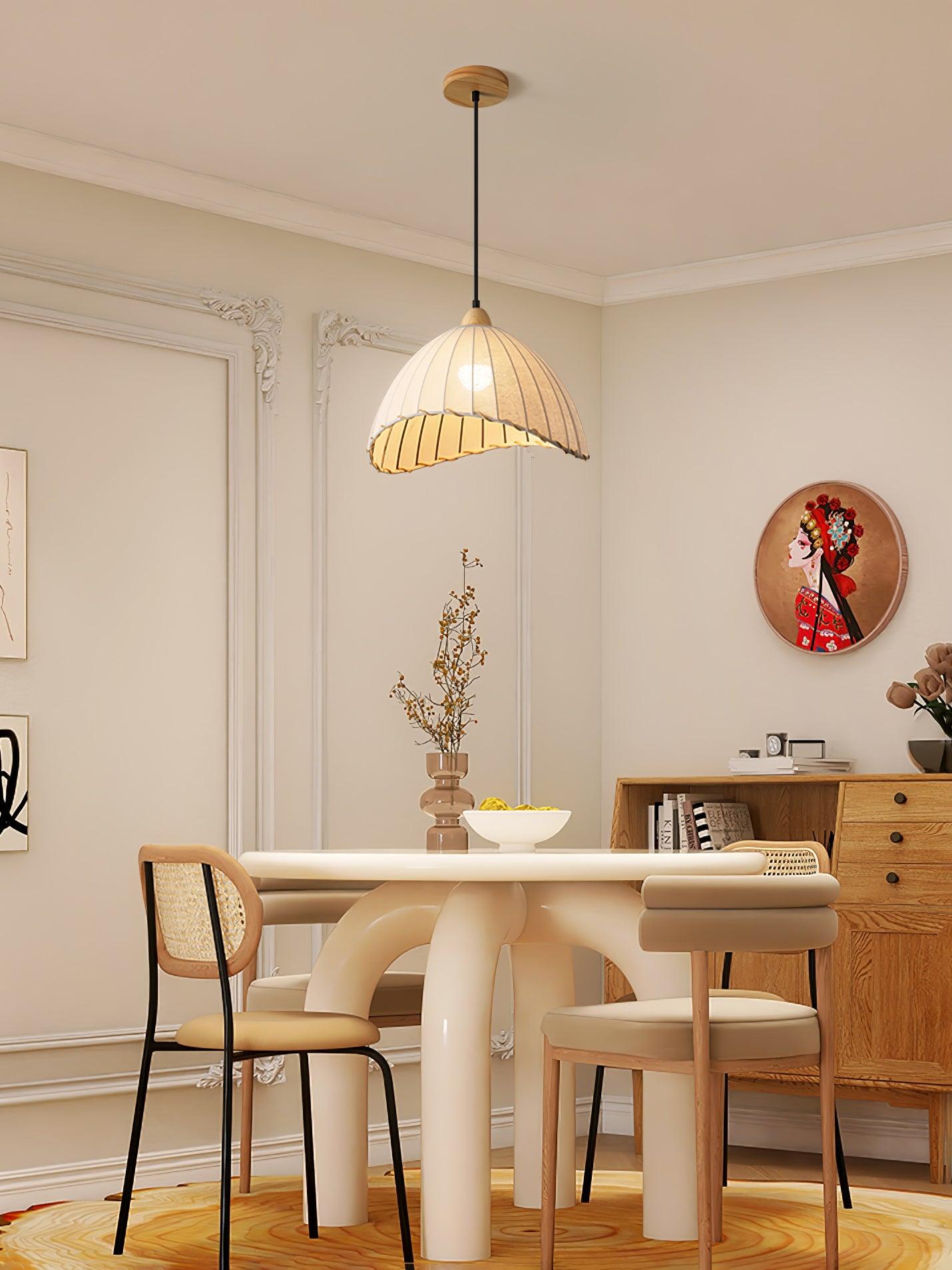 Shell Lampe Pendante Minimaliste en Bois - Neutralighting