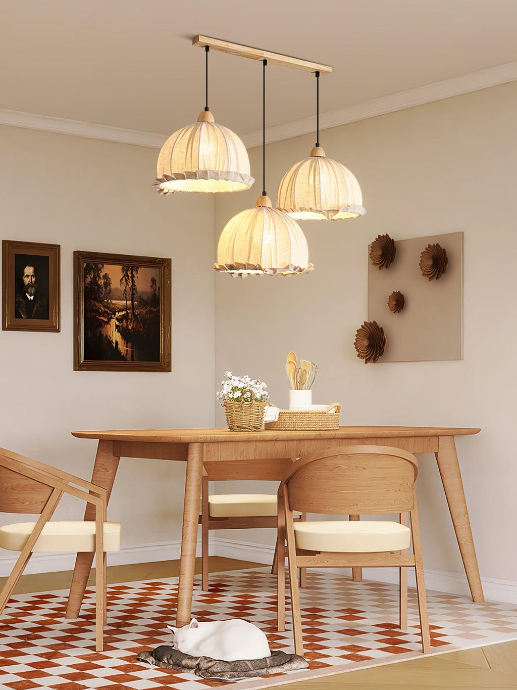 Shell Lampe Pendante Minimaliste en Bois - Neutralighting