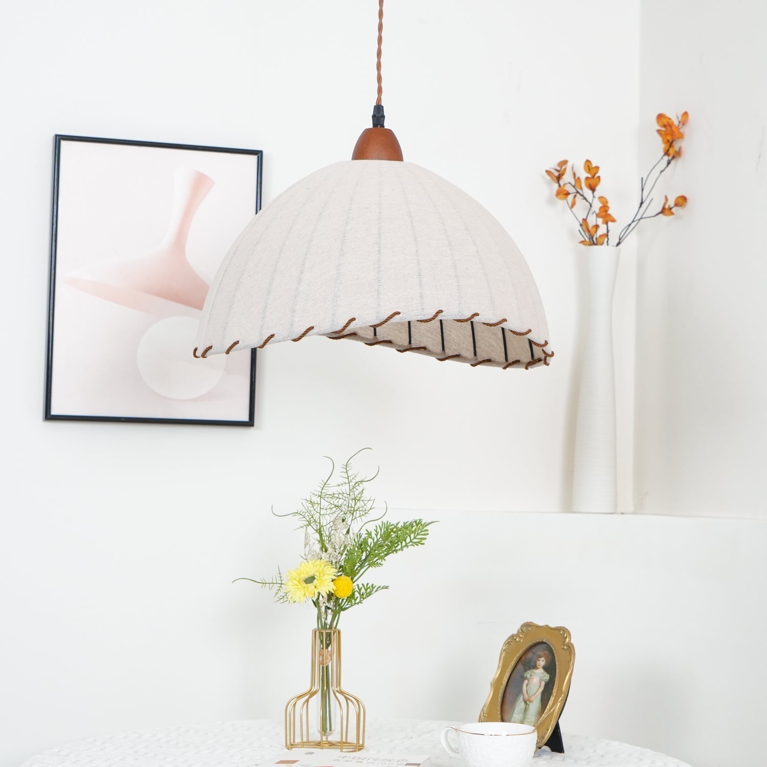 Shell Lampe Pendante Minimaliste en Bois - Neutralighting