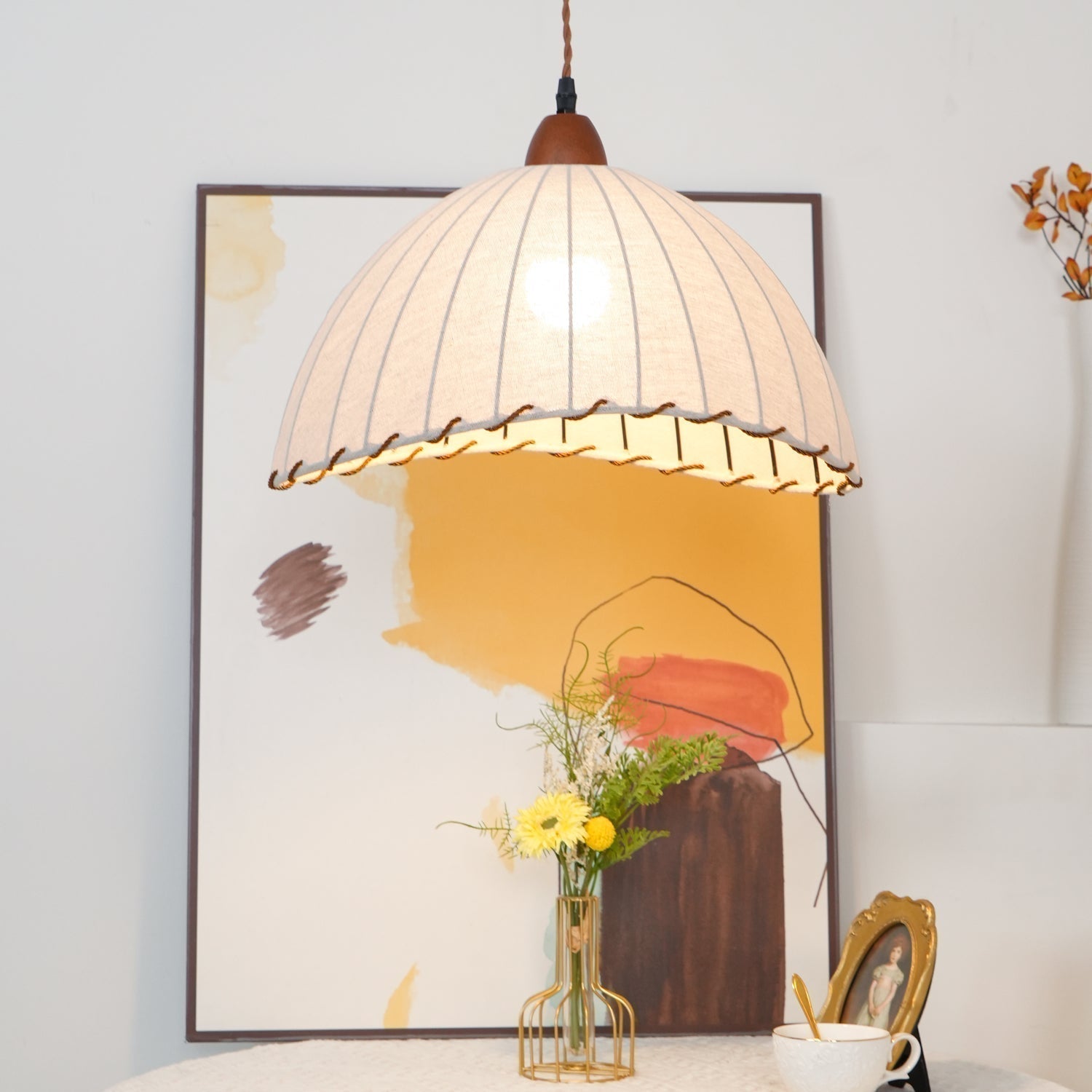 Shell Lampe Pendante Minimaliste en Bois - Neutralighting