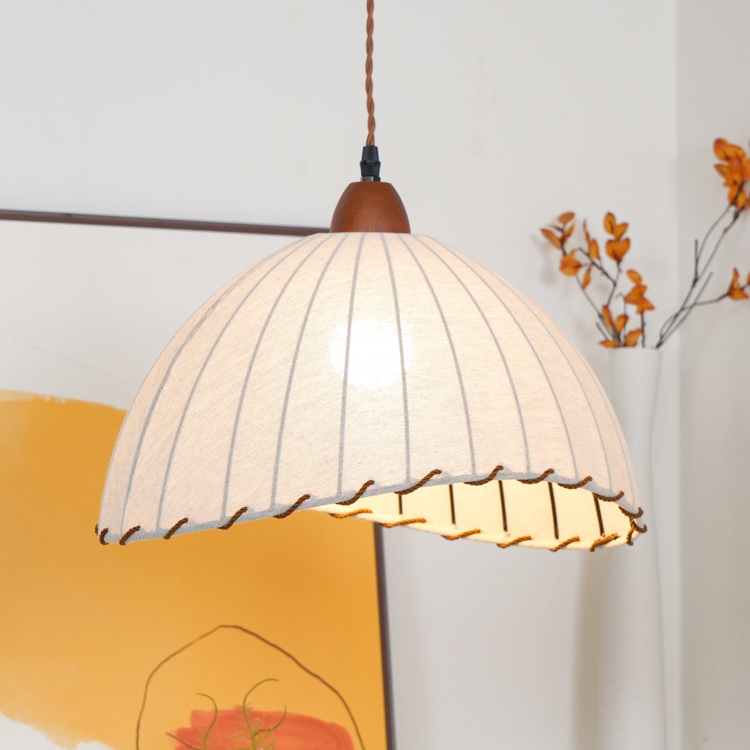 Shell Lampe Pendante Minimaliste en Bois - Neutralighting