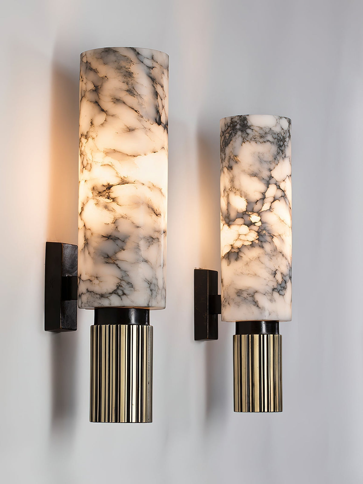 Olnoreth Applique Murale en Métal et Albâtre Moderne Minimaliste - Neutralighting