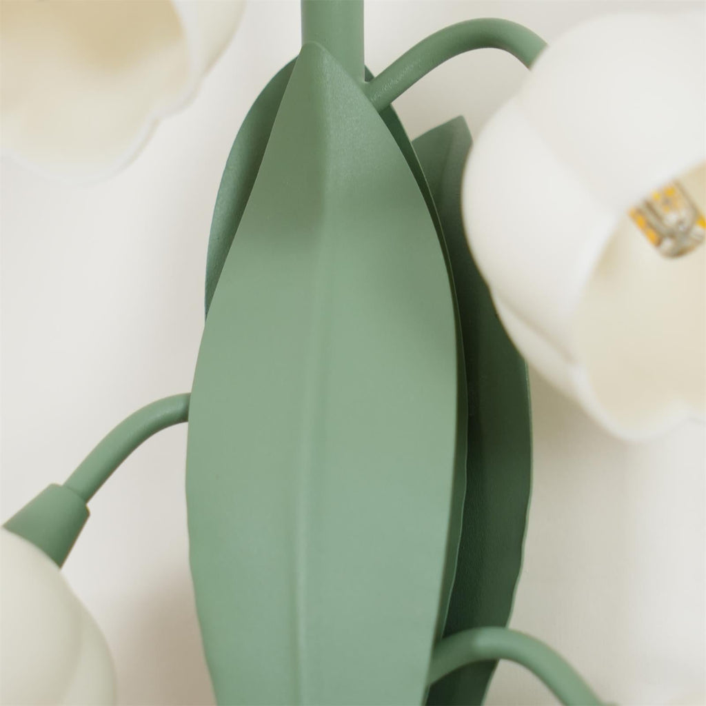 Vivid Applique Murale Élégante Fleur de Lys Blanche - Neutralighting