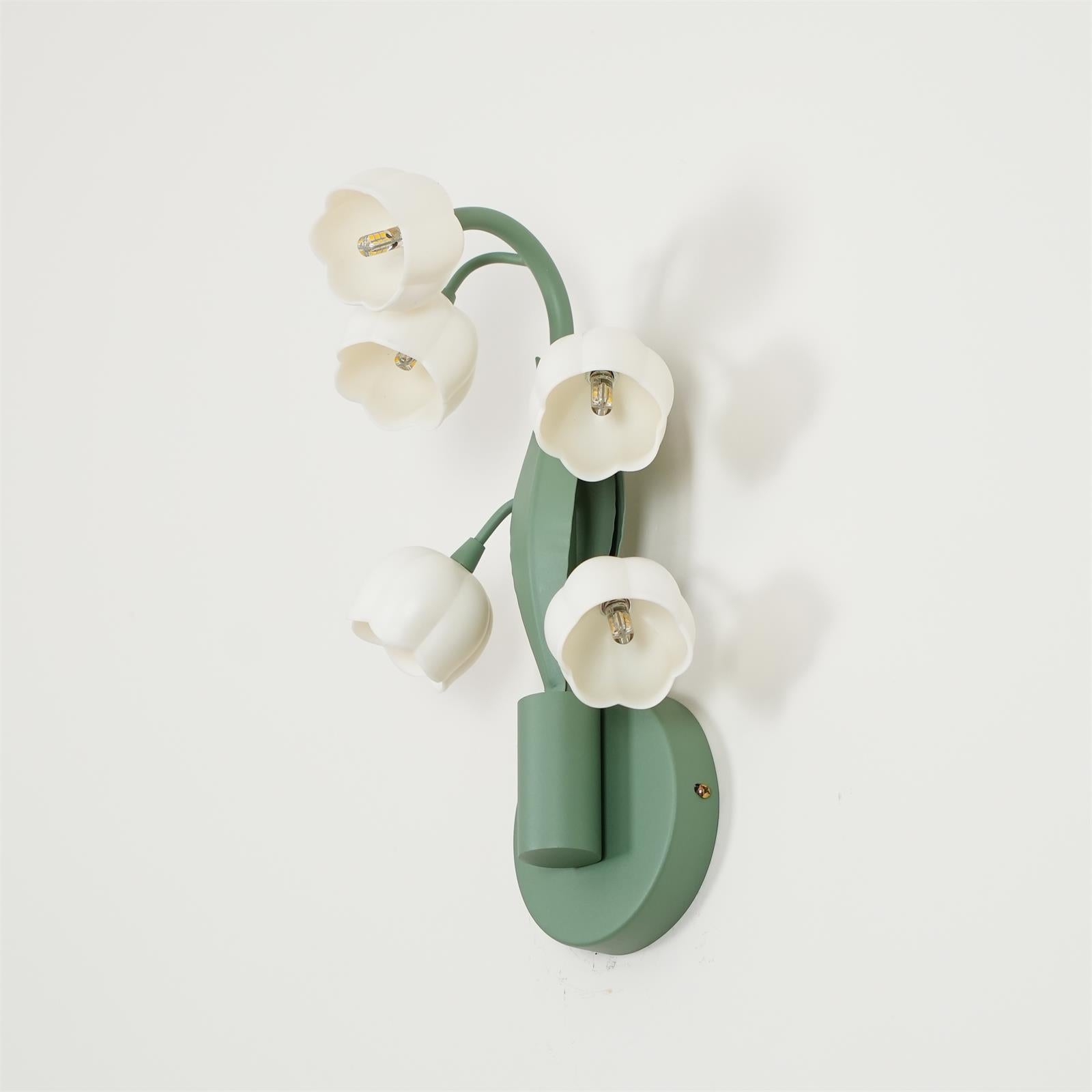 Vivid Applique Murale Élégante Fleur de Lys Blanche - Neutralighting