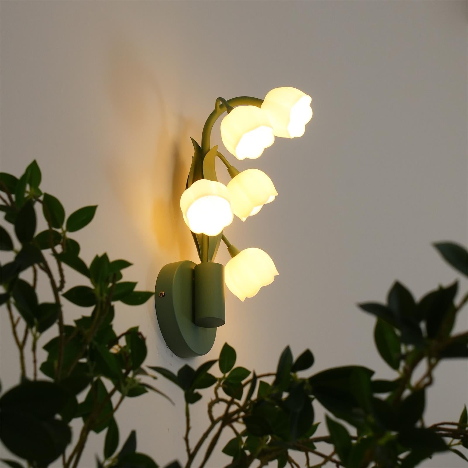 Vivid Applique Murale Élégante Fleur de Lys Blanche - Neutralighting