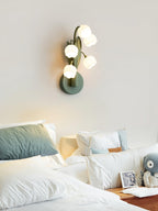 Vivid Applique Murale Élégante Fleur de Lys Blanche - Neutralighting