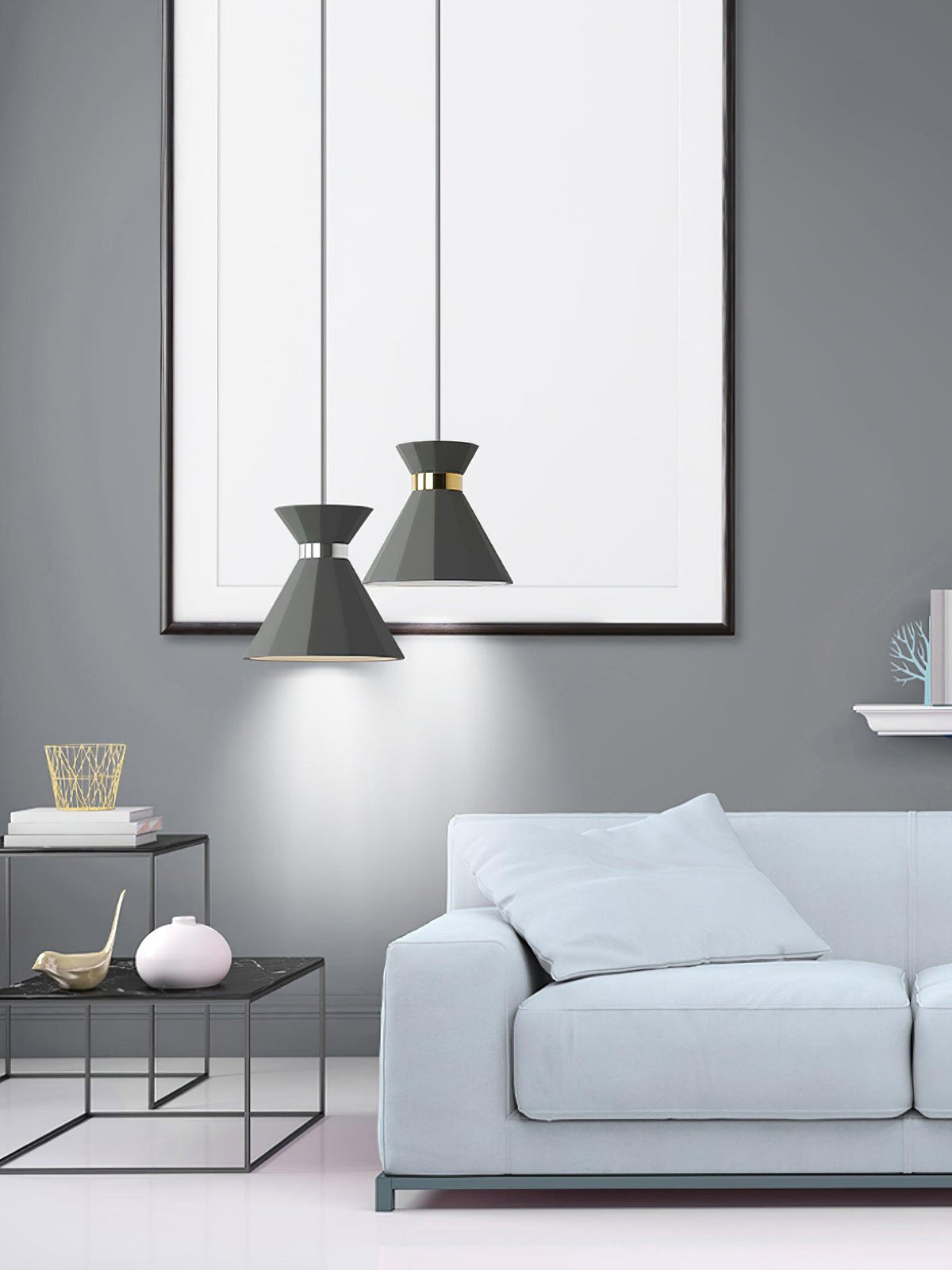 Nerissa Suspension Contemporaine en Ciment - Neutralighting