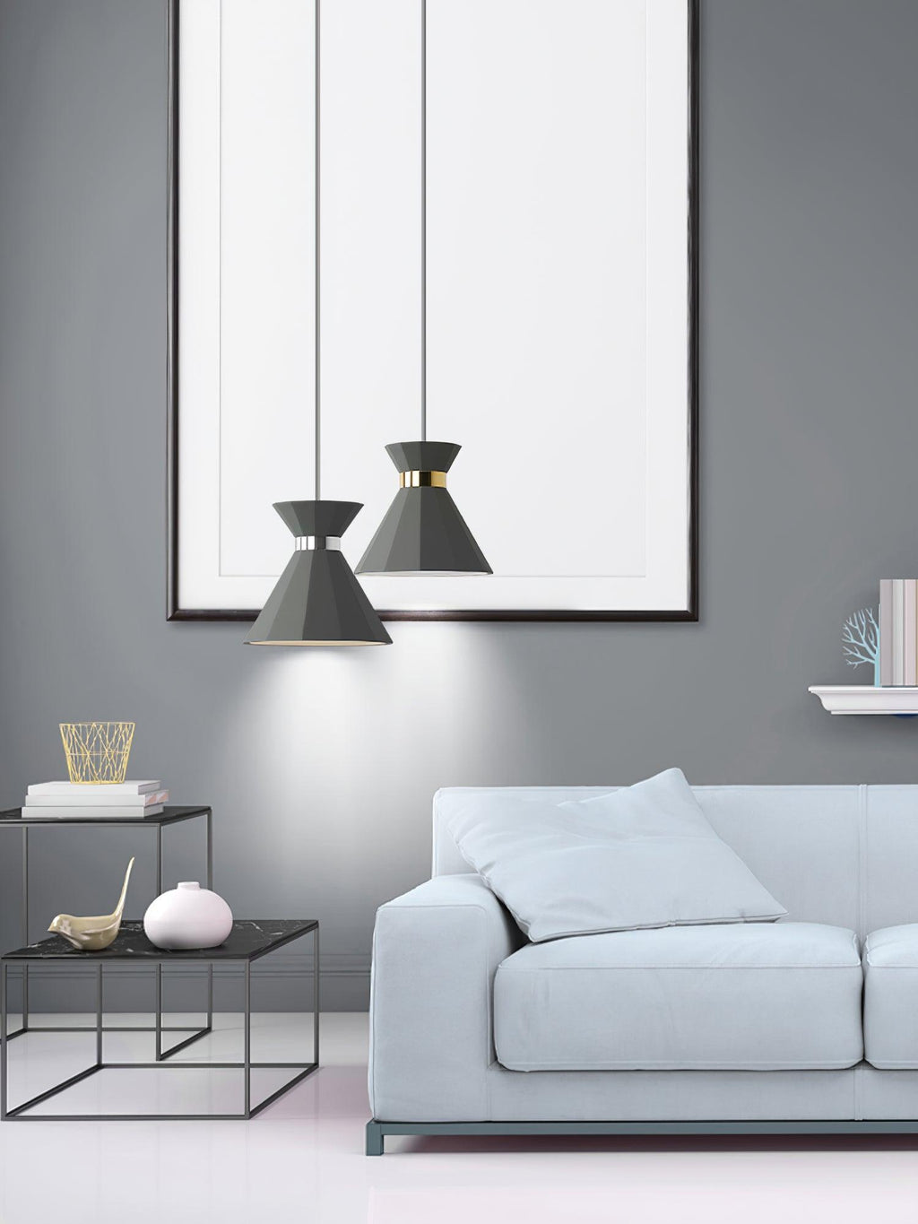 Nerissa Suspension Contemporaine en Ciment - Neutralighting