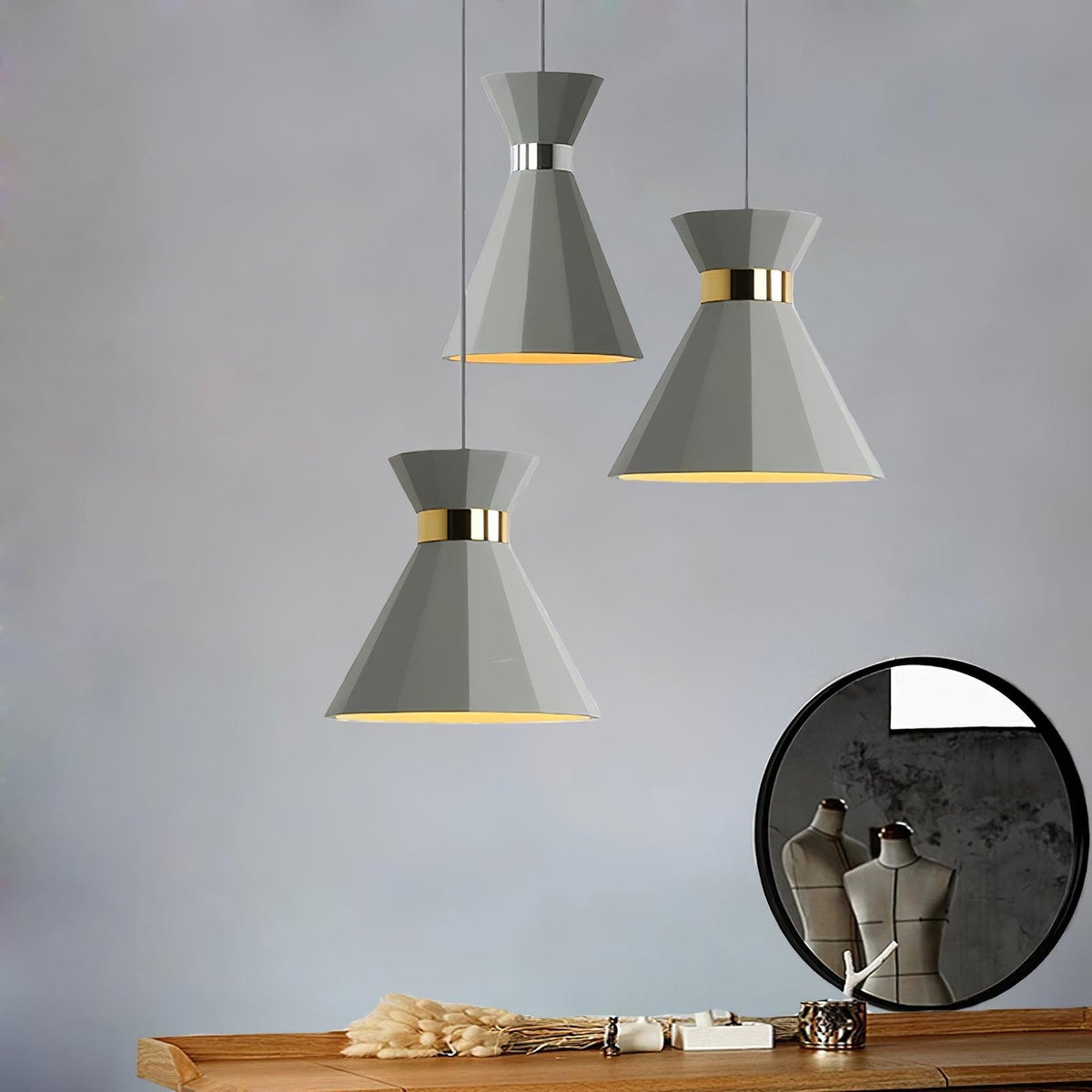 Nerissa Suspension Contemporaine en Ciment - Neutralighting