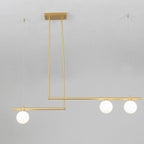 Solara Suspension en laiton linéaire satellite minimaliste - Neutralighting