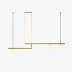 Solara Suspension en laiton linéaire satellite minimaliste - Neutralighting