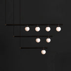 Solara Suspension en laiton linéaire satellite minimaliste - Neutralighting