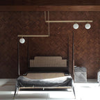 Solara Suspension en laiton linéaire satellite minimaliste - Neutralighting