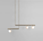 Solara Suspension en laiton linéaire satellite minimaliste - Neutralighting