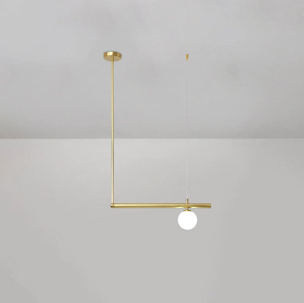 Solara Suspension en laiton linéaire satellite minimaliste - Neutralighting