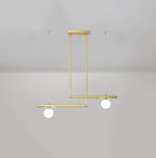 Solara Suspension en laiton linéaire satellite minimaliste - Neutralighting