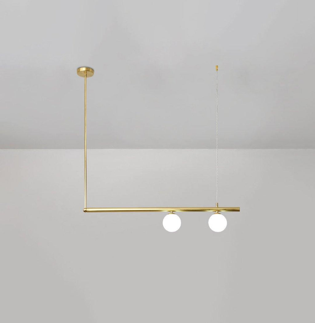 Solara Suspension en laiton linéaire satellite minimaliste - Neutralighting