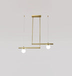 Solara Suspension en laiton linéaire satellite minimaliste - Neutralighting